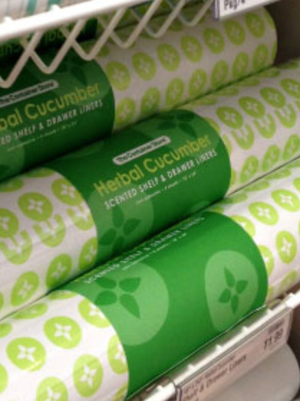 The Container Store Herbal Cucumber Scented Shelf & Drawer Liners-NWT